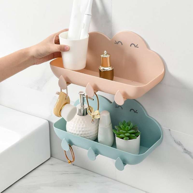 Bathroom Drain Racks, Punch-free Suction Wall Storage Shelves