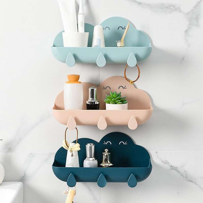 Bathroom Drain Racks, Punch-free Suction Wall Storage Shelves