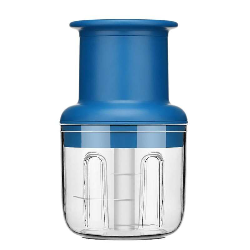 Electric Garlic Chopper 300ml Mini Food Processor Blue