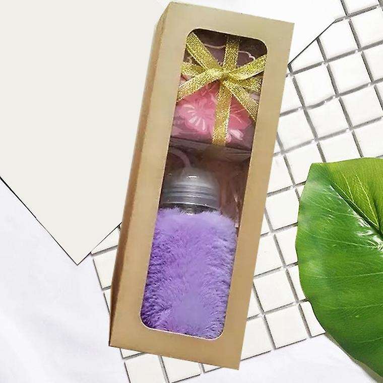 10pcs Pvc Strip Kraft Paper Window Drawer Box Gift Box(black)