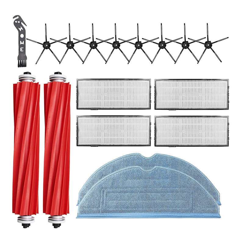 Replacement Parts Kit Main Brush Hepa Filters Side Brush Mop Cloth