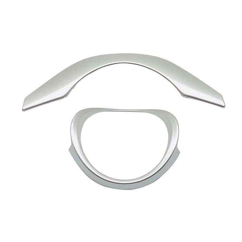 2pcs for Honda Vezel Hrv Car Steering Wheel Ring Panel Cover Silver