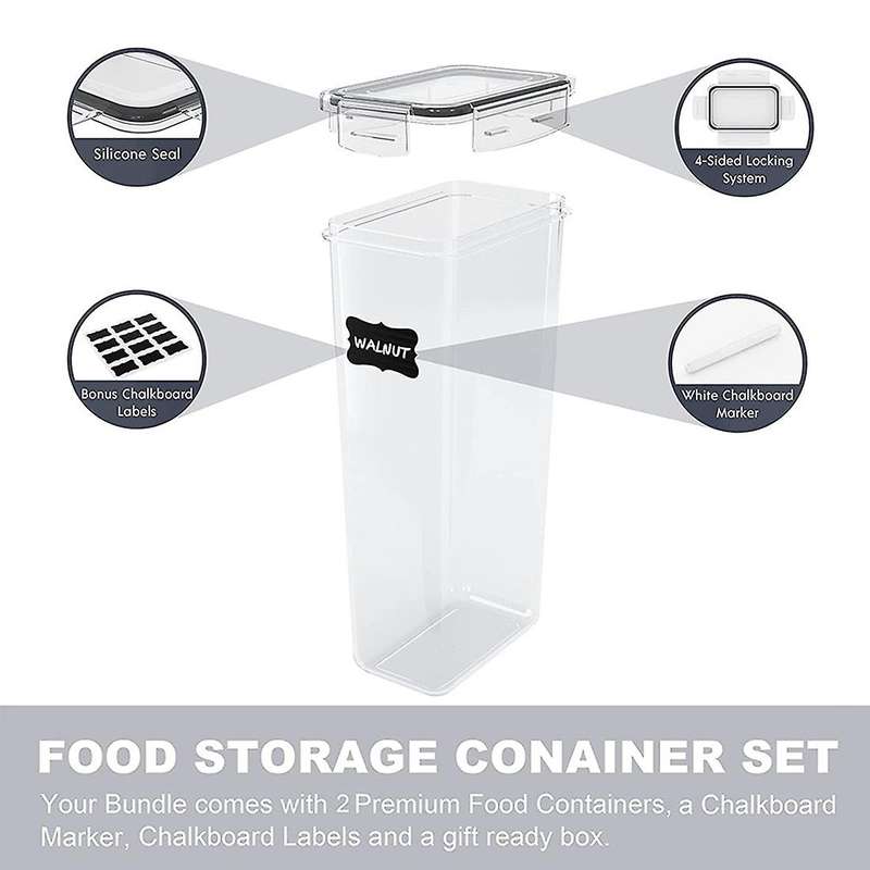 Airtight Food Storage Container, for Pantry Organization and Storage