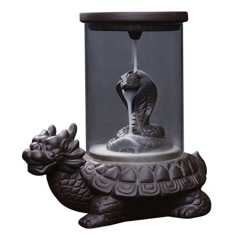 Backflow Incense Burner Monkey King Snake Creative Decoration C