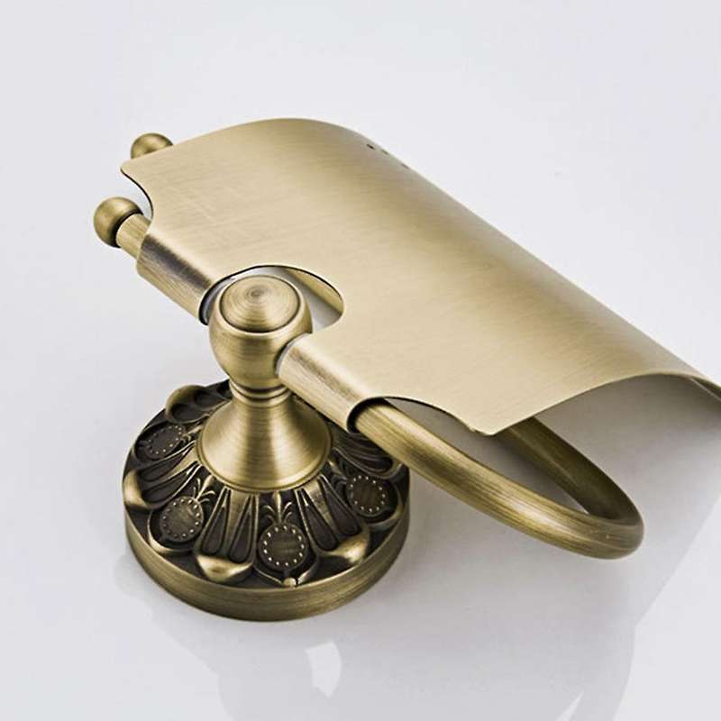 Antique Bathroom Accessories Brass Toilet Paper Roll Holder