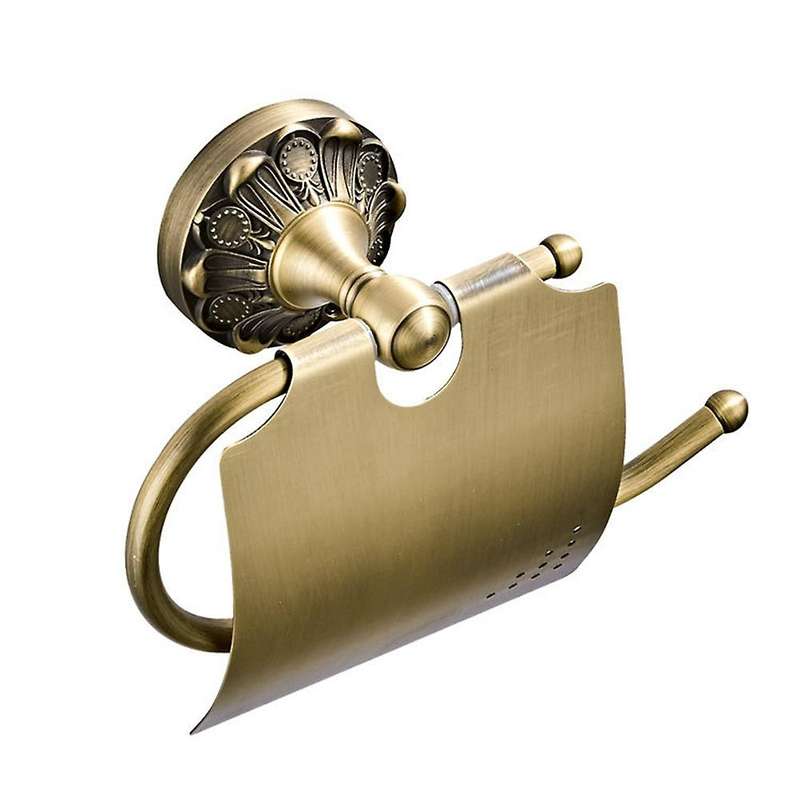 Antique Bathroom Accessories Brass Toilet Paper Roll Holder