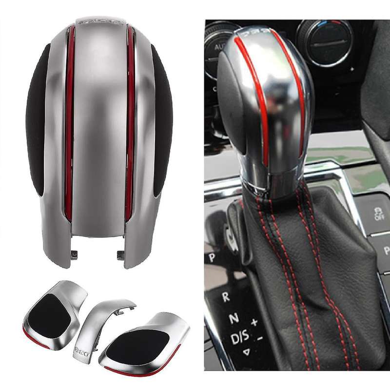 Red Dsg Gear Shift Knob Cover Lever Headball Cover for Golf Mk6 Mk7