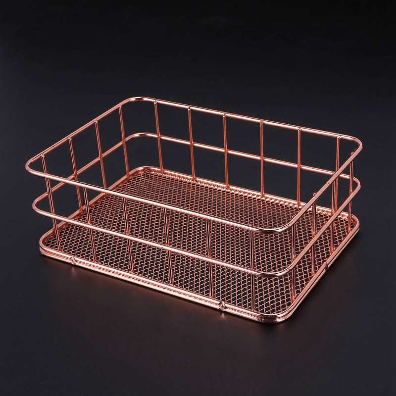 3x Storage Basket Bathroom Shelves Makeup Organiser Storage Basket