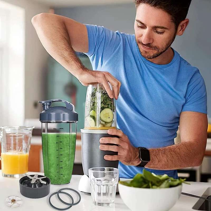 Blender Cups & Blade Replacement Set for Nutribullet, 32oz Huge Cup