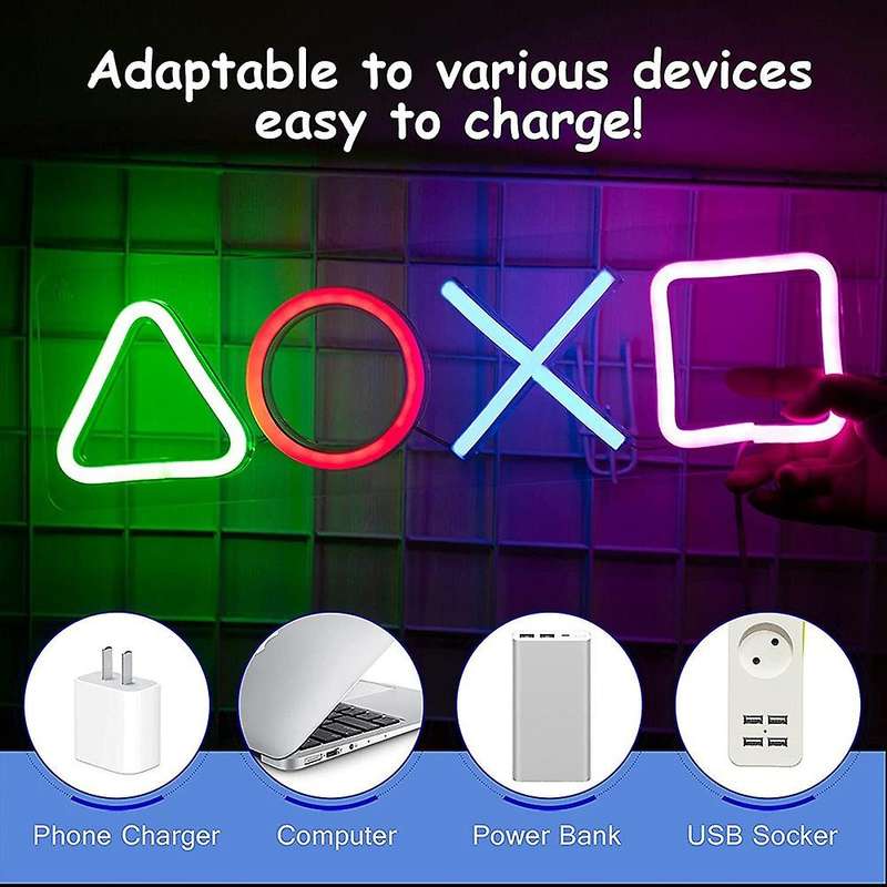 Gaming Neon Lights Signs Usb Powered for Game Room,bar Decoration