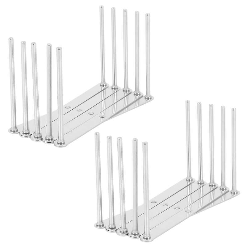 2 Pcs Pot Lid Holders Organizer Kitchen Cutting Board Drying Rack