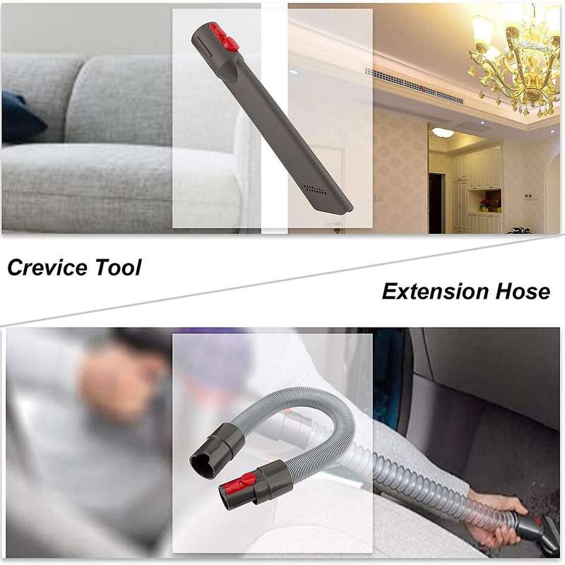 Accessory Tool Kit Attachment Set with Extension Hose for Dyson