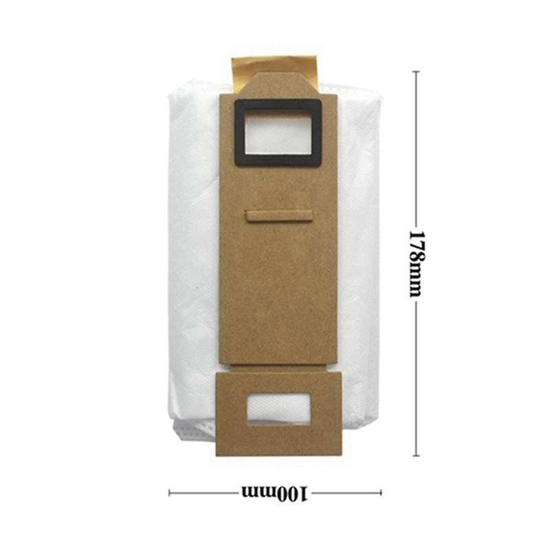 15 Pack Vacuum Bag with Brush for Roborock S7 Dust Bag Replacement