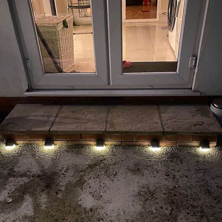 6 Pack Solar Wall Lights,waterproof,for Lighting Stair Fences Patio