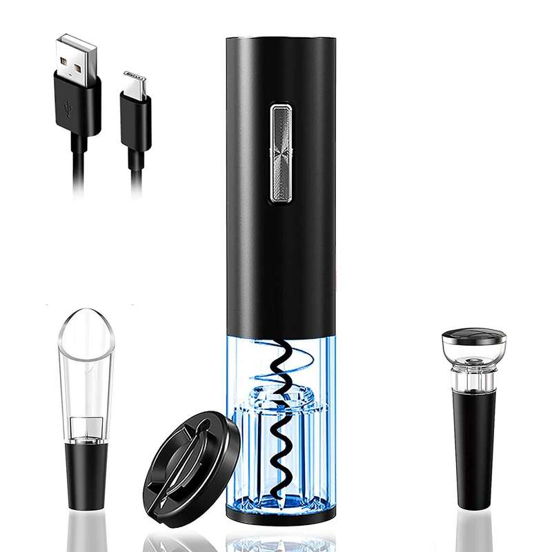 Electric Wine Opener Set, Rechargeable Automatic Corkscrew