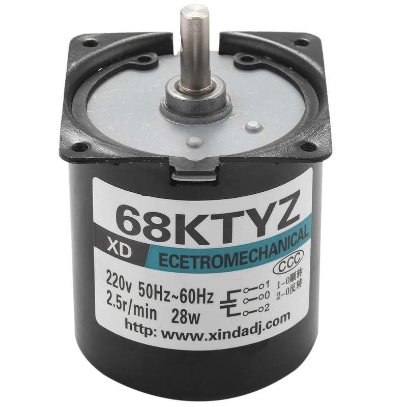1pcs Ac 220v 28w 2.5r/min Large Torque Permanent Magnet Gear Motor