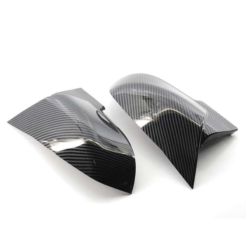 1 Pair Paste Rearview Mirror Cover Carbon Black for Bmw F20 F21 F23