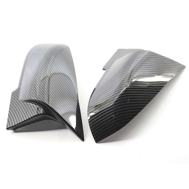 1 Pair Paste Rearview Mirror Cover Carbon Black for Bmw F20 F21 F23