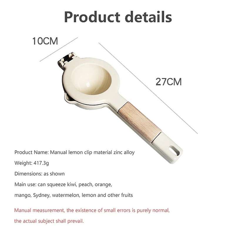 Manual Lemon Juicer Household Wood Lemon Clips Kitchen Tools