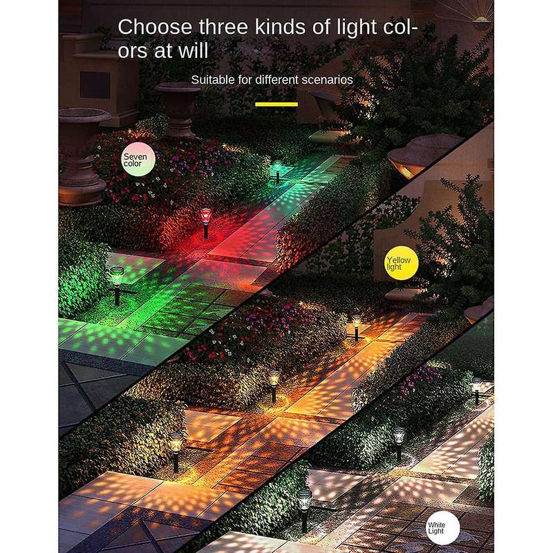 Garden Outdoor Solar Led Lights,solar Path Lawn Light Cold Light