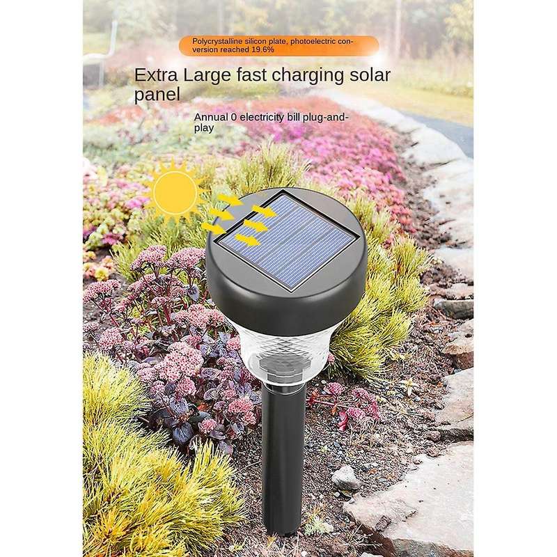 Garden Outdoor Solar Led Lights,solar Path Lawn Light Cold Light