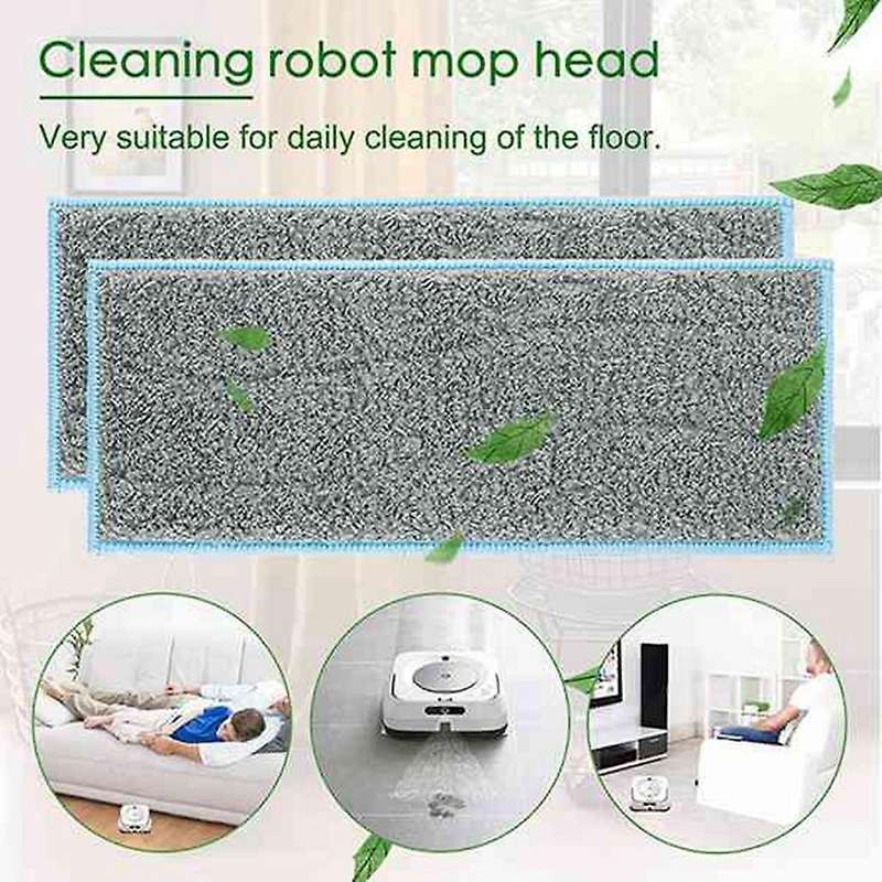 10 Pack Reusable Mopping Pads for Irobot Braava Jet M6 (6110) Robot
