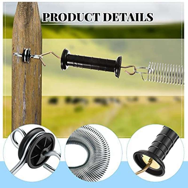 4 Pieces Electric Fence Gate Handle Kit Electric Fence Gate Kit