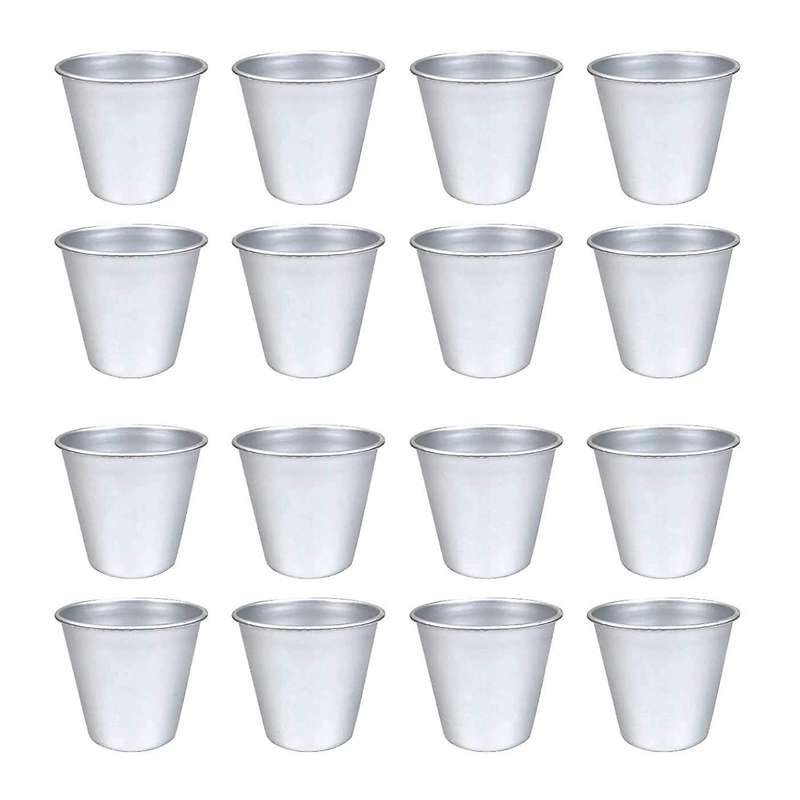 16pcs Pudding Cups Egg Tart Mold Ramekin Dipping Sauce Cup Mold
