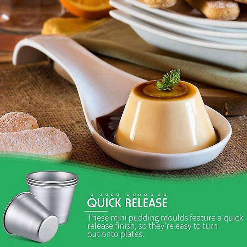 16pcs Pudding Cups Egg Tart Mold Ramekin Dipping Sauce Cup Mold