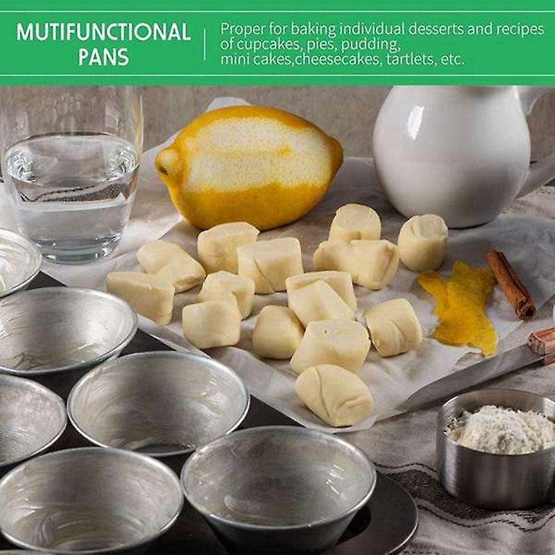 16pcs Pudding Cups Egg Tart Mold Ramekin Dipping Sauce Cup Mold