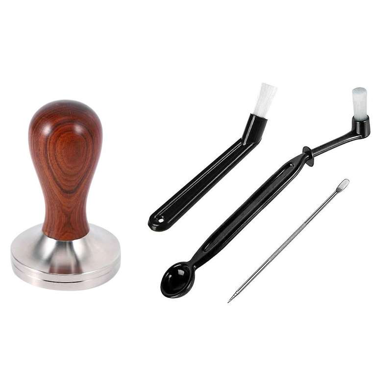 Coffee Tamper Wood Handle Coffee Powder Hammer 58.35mm Accessories