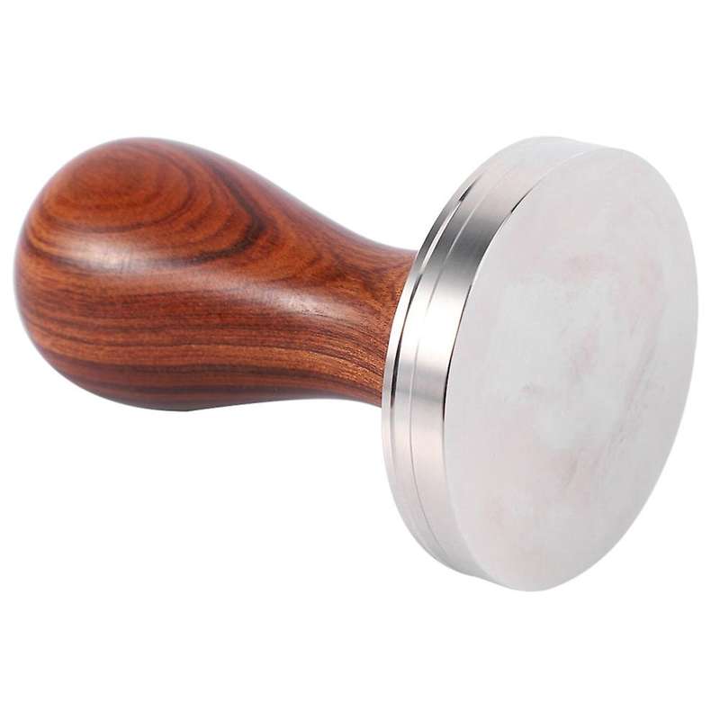 Coffee Tamper Wood Handle Coffee Powder Hammer 58.35mm Accessories
