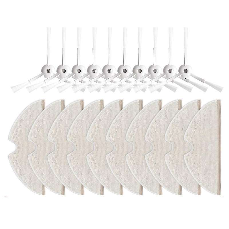 20pcs Hepa Filter Side Brush Mop Cloths for Xiaomi Roborock T8 Parts
