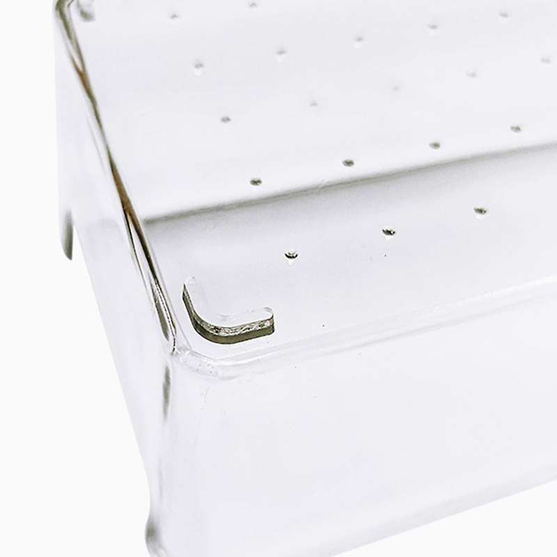 6pcs Clear Drawer Bins Case for Utensil Cosmetic Kitchen Tableware
