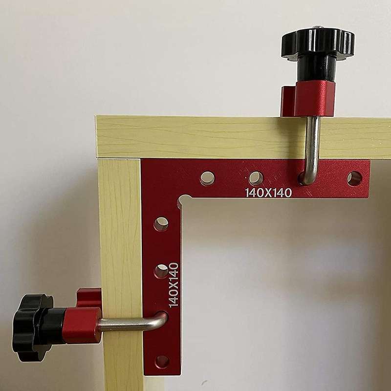 4pcs Right Angle Square Adjustable Corner Clamping Ruler 120mm