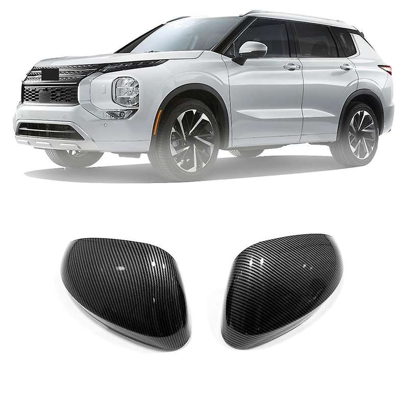 For Mitsubishi Outlander 2022 Car Side Mirror Cover Carbon Fiber