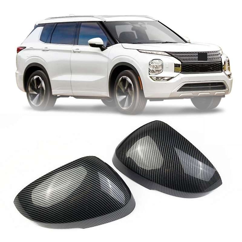 For Mitsubishi Outlander 2022 Car Side Mirror Cover Carbon Fiber