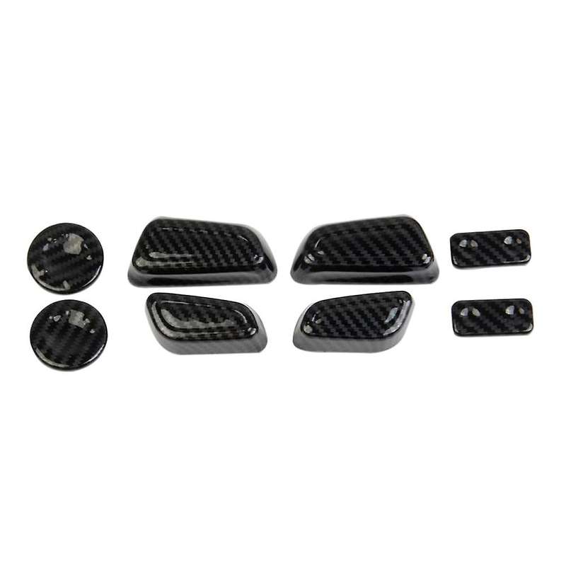 Car Carbon Fiber Abs Seat Adjustment Knob Button Switch Decoration