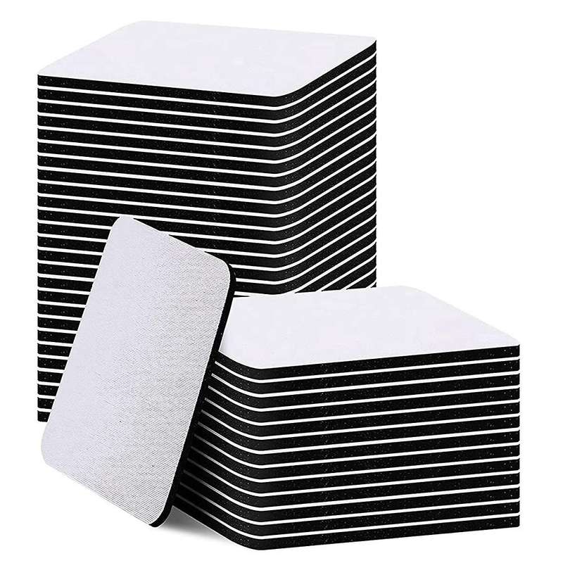 60 Pcs Square Sublimation Blank Cup Mat Blank Coasters Heat Transfer