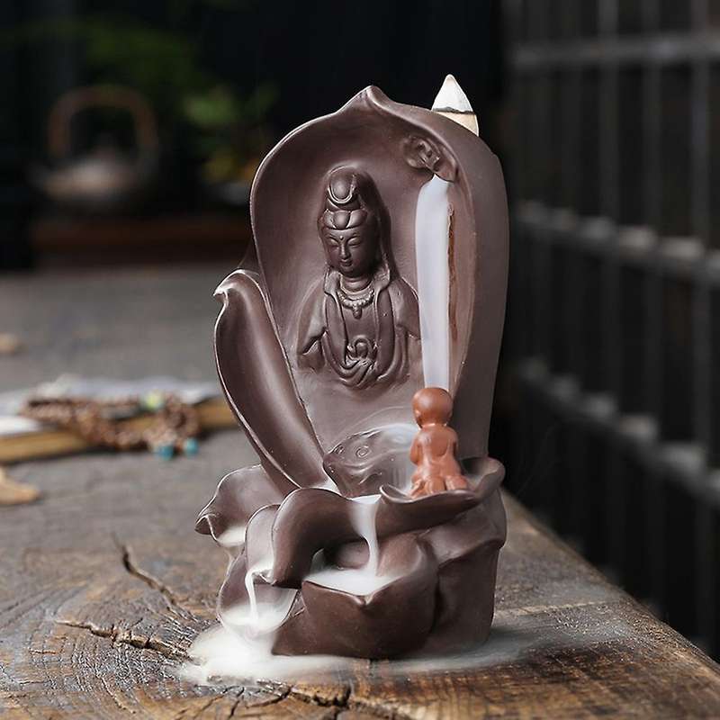 Reflux Aroma Ceramic Incense Burner Waterfall Backflow Censer