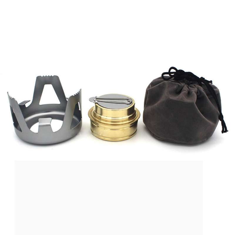 2x Portable Mini Spirit Burner Alcohol Stove for Outdoor Hiking