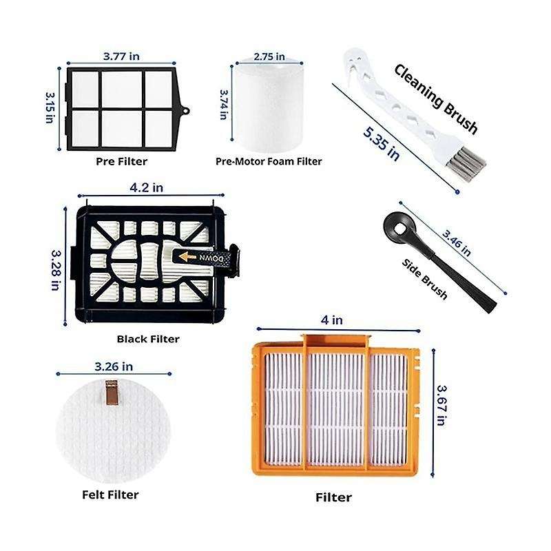 12pcs Replacement Parts for Shark Ai Av2501s Av2501ae Rv2502ae Kit