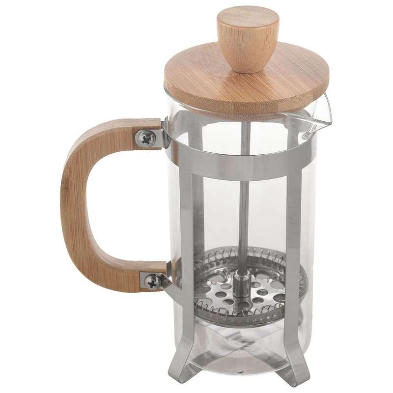 2x Bamboo Cover Coffee Plunger Tea Maker Percolator Filter Teapot