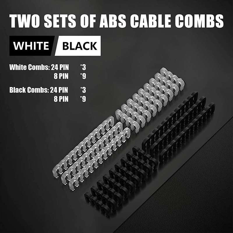 Psu Cable Extensions Kit 30cm with Cable Combs for Atx Power
