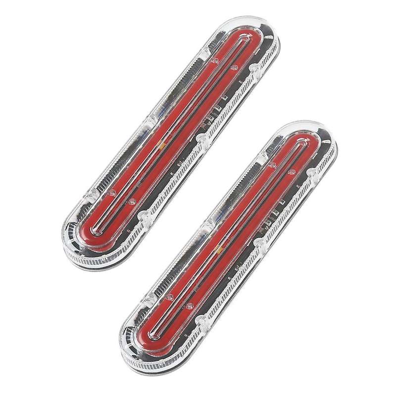 2pcs 12v 24v 74 Led Car Light Guide Taillights Rear Fog Light