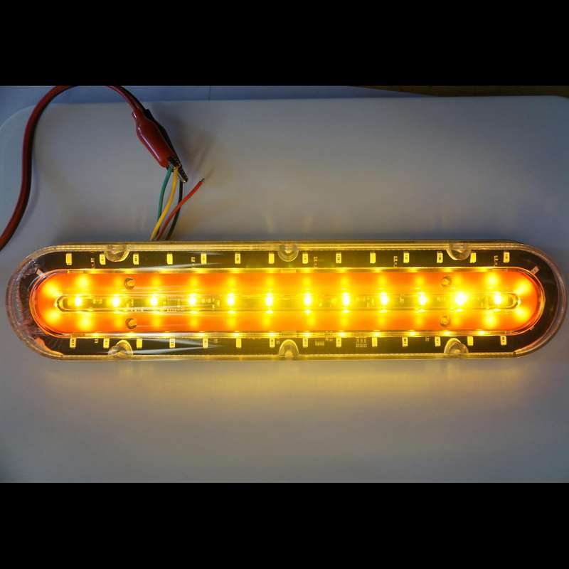 2pcs 12v 24v 74 Led Car Light Guide Taillights Rear Fog Light