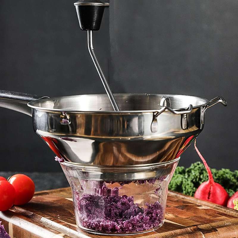 2x Stainless Steel Food Mill Great for Making Puree Kitchen Tools