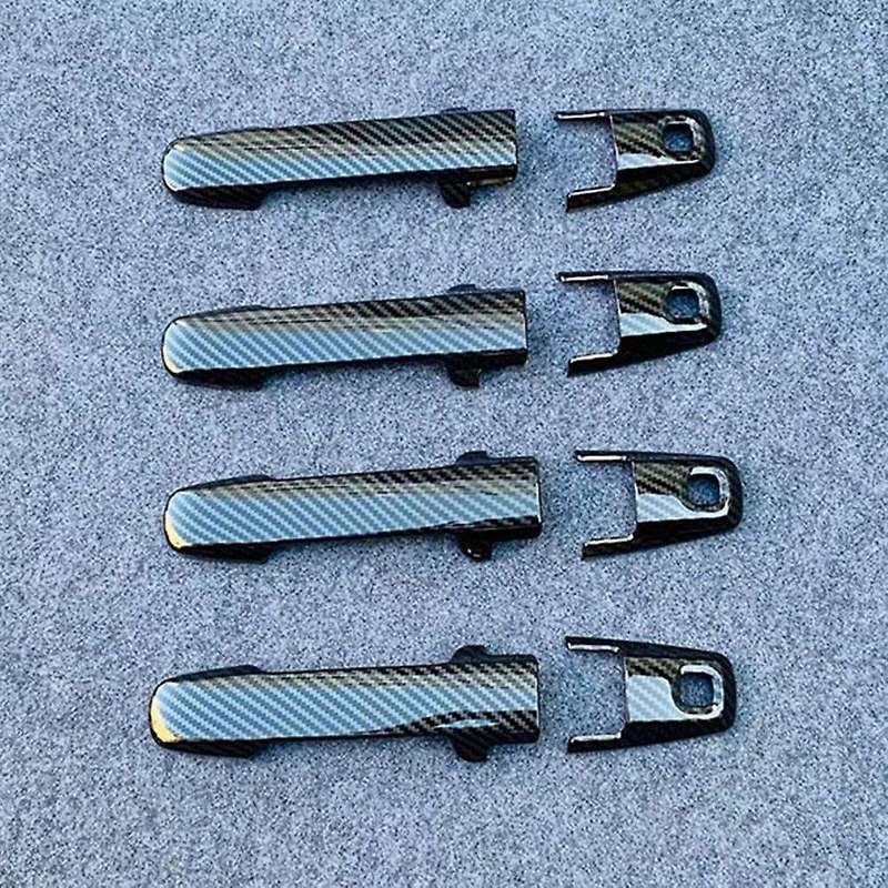 For 2021 2022 Suzuki Spacia Car Door Handle Cover Protector Carbon