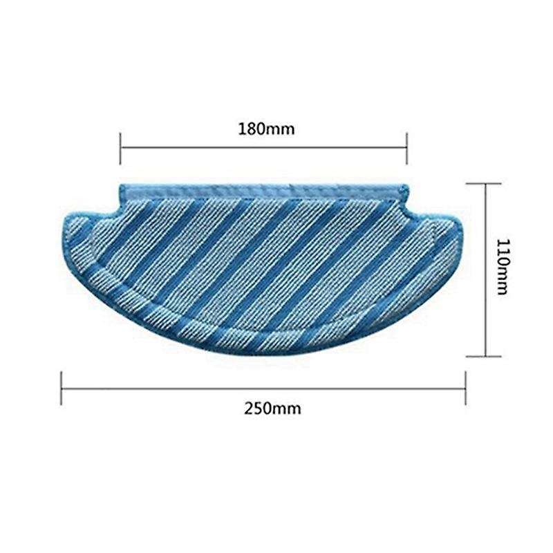 Hepa Filter Main Brush Mop Cloth Rag for Ecovacs Deebot Ozmo T8