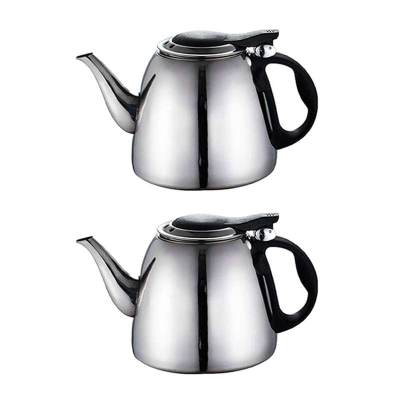 1.2l Induction Cooker Tea Pot Kitchen Stainless Steel Flat Bottom